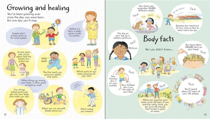 look inside your body book growing healing facts